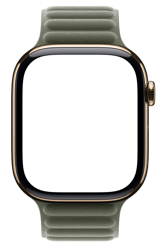 macaron on an Apple Watch